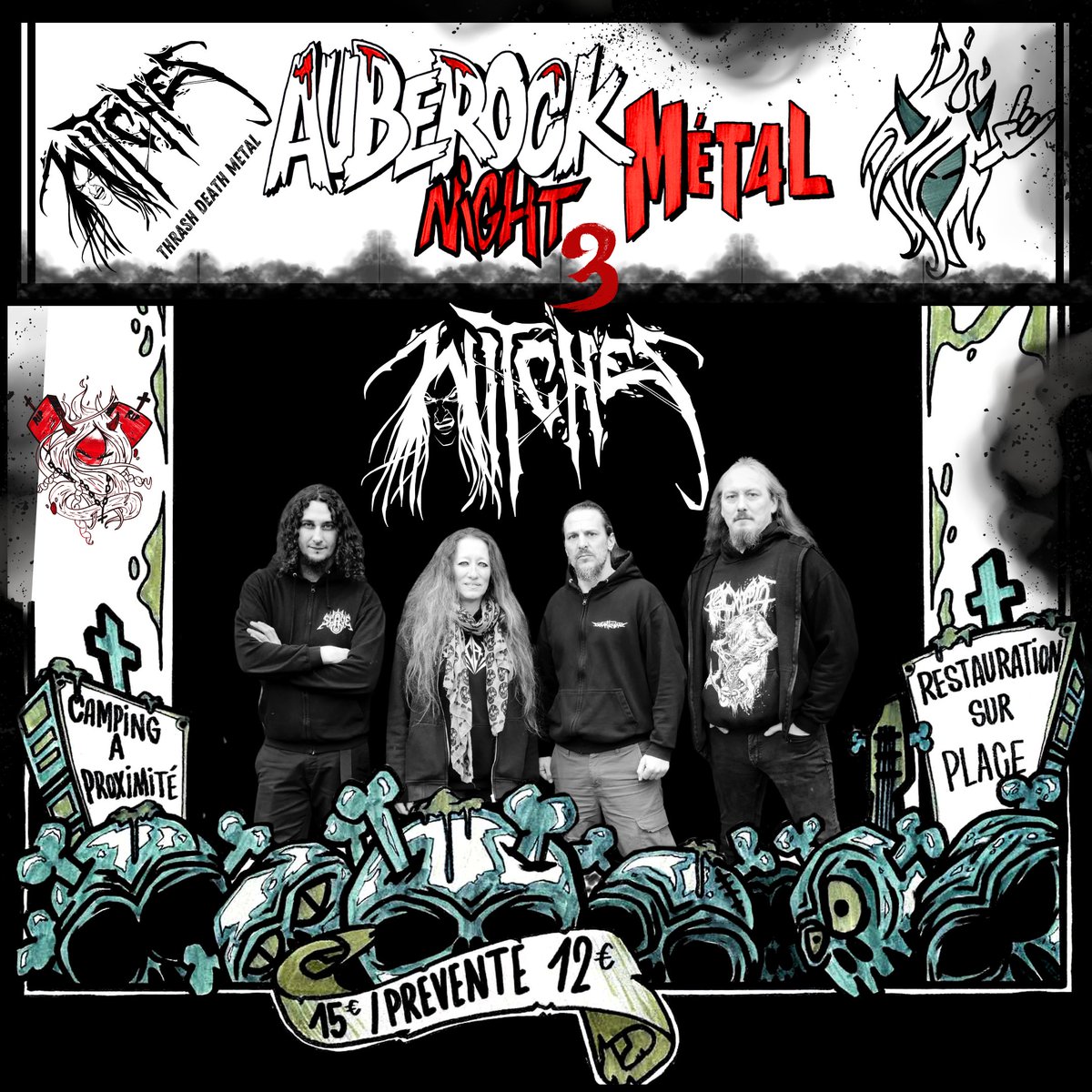 WitchesMetal's tweet photo. Witches en #concert #live le samedi 27 sept 
Auberock #Metal Night 3
#thrashmetal #deathmetal #support https://t.co/rKbhcp1u41