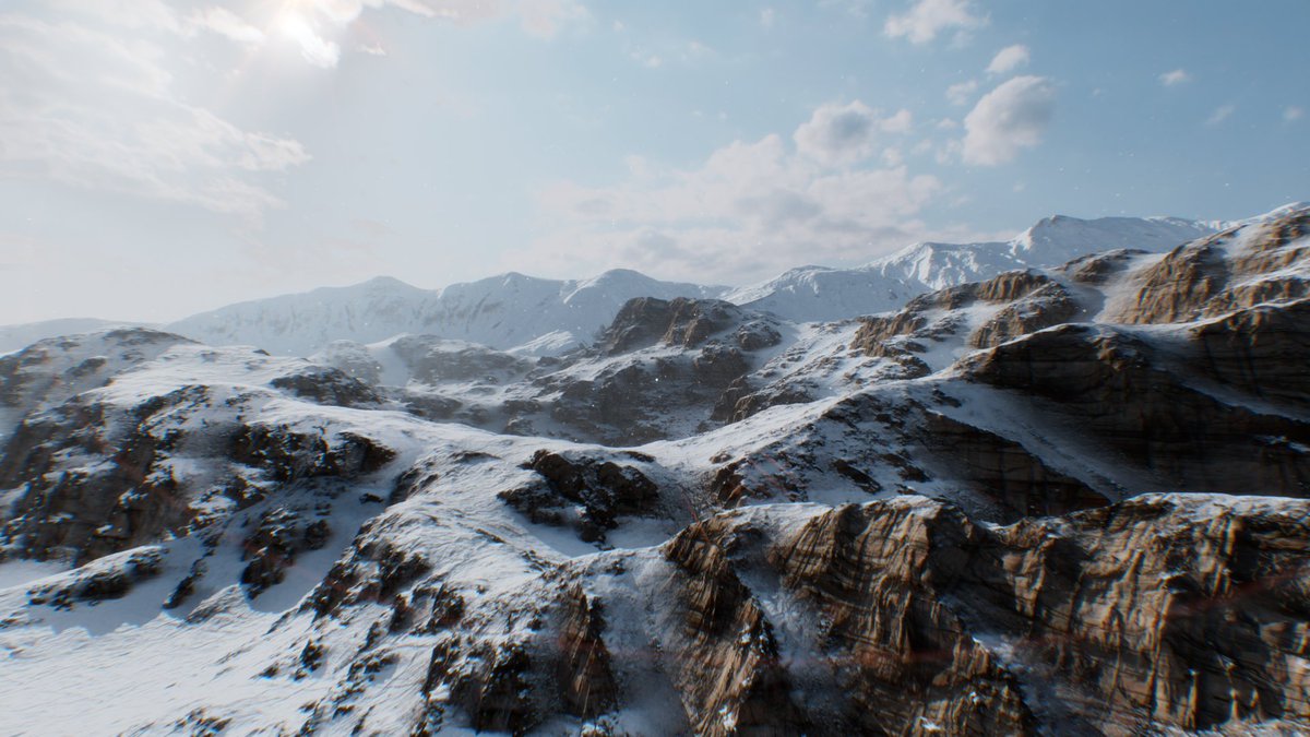Turning the first image that’s a default 3D terrain into the second image that’s 100% 3D using <a href="/worldcreator3d/">WorldCreator</a> and <a href="/Blender/">Blender 🔶</a> 

No AI.