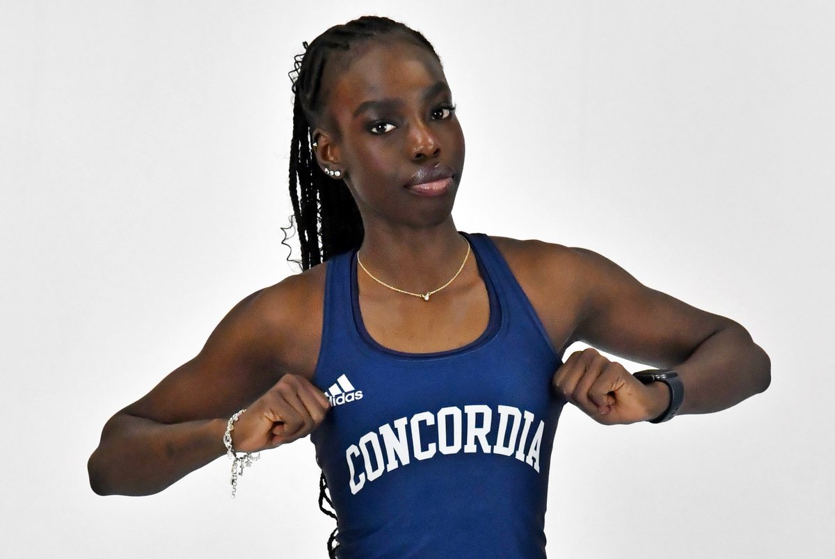 🎽 | Kiki Nyanok won the Hastings Invite long jump with an NAIA B standard of 18' 11.75." She also ran 25.59 in the 200 meters (second place).