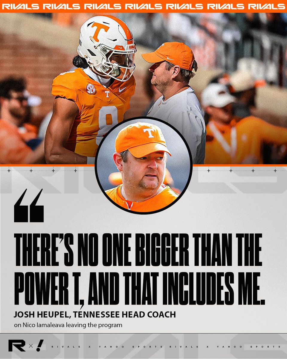 RivalsHS's tweet photo. Josh Heupel sounds off 🗣️ https://t.co/Fh6fb1smbJ