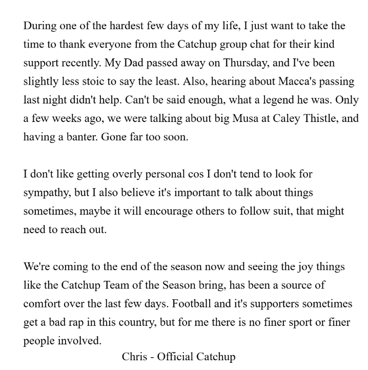 Official Catchup tweet media