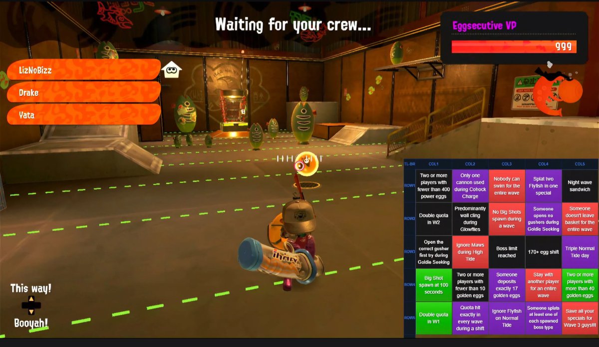 Salmon run bingo stream, BINGO BINGO