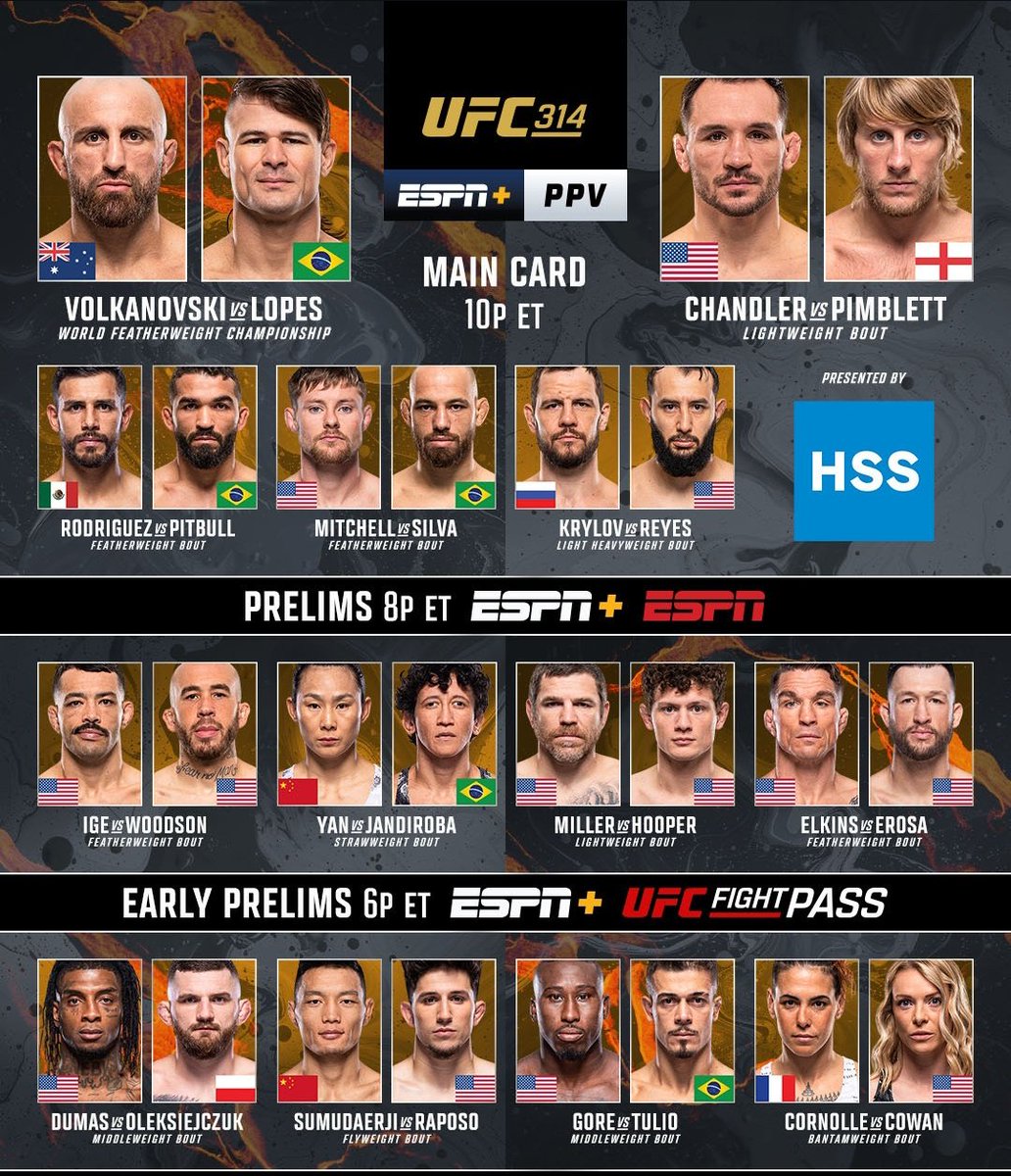 tjwinie160452's tweet photo. It's Saturday it's fight night
I have not seen this 2 other guys fight.
But my money is on @MikeChandlerMMA and @alexvolkanovski
This 2 short men are so strong and skillful. 😁
Let's f******k go!!!
#UFC314
#bloodspot
#fightnight https://t.co/vCuZuEqASr