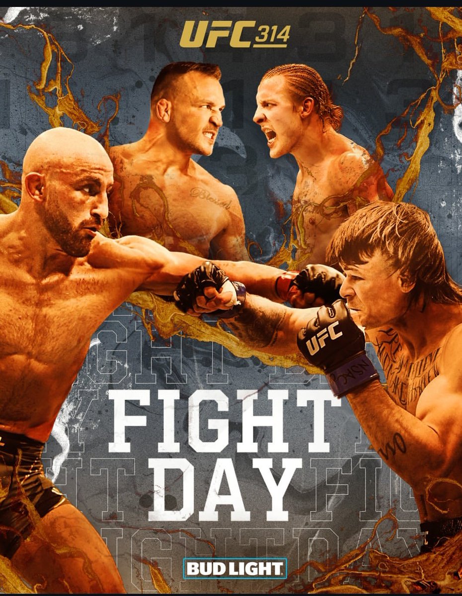 tjwinie160452's tweet photo. It's Saturday it's fight night
I have not seen this 2 other guys fight.
But my money is on @MikeChandlerMMA and @alexvolkanovski
This 2 short men are so strong and skillful. 😁
Let's f******k go!!!
#UFC314
#bloodspot
#fightnight https://t.co/vCuZuEqASr