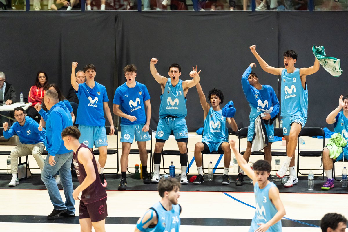 MovistarEstu's tweet photo. El Junior Masculino también jugará la final de la #F4Junior de la Liga Ahorramas tras Zentro Basket 🔥💙

Zentro Basket 7️⃣2️⃣ - 8️⃣1️⃣ Movistar Estudiantes https://t.co/oeU5NTeZSR
