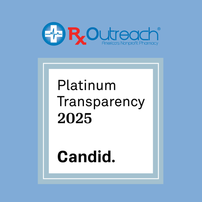 🏆 Rx Outreach is proud to be recognized with Candid Platinum Transparency 2025! ow.ly/EhP350VvYVy

We're dedicated to providing affordable medications and breaking down barriers to healthcare. Over 500,000 patients served! 💊💚 ow.ly/8yoJ50VvYVx

#RxOutreach