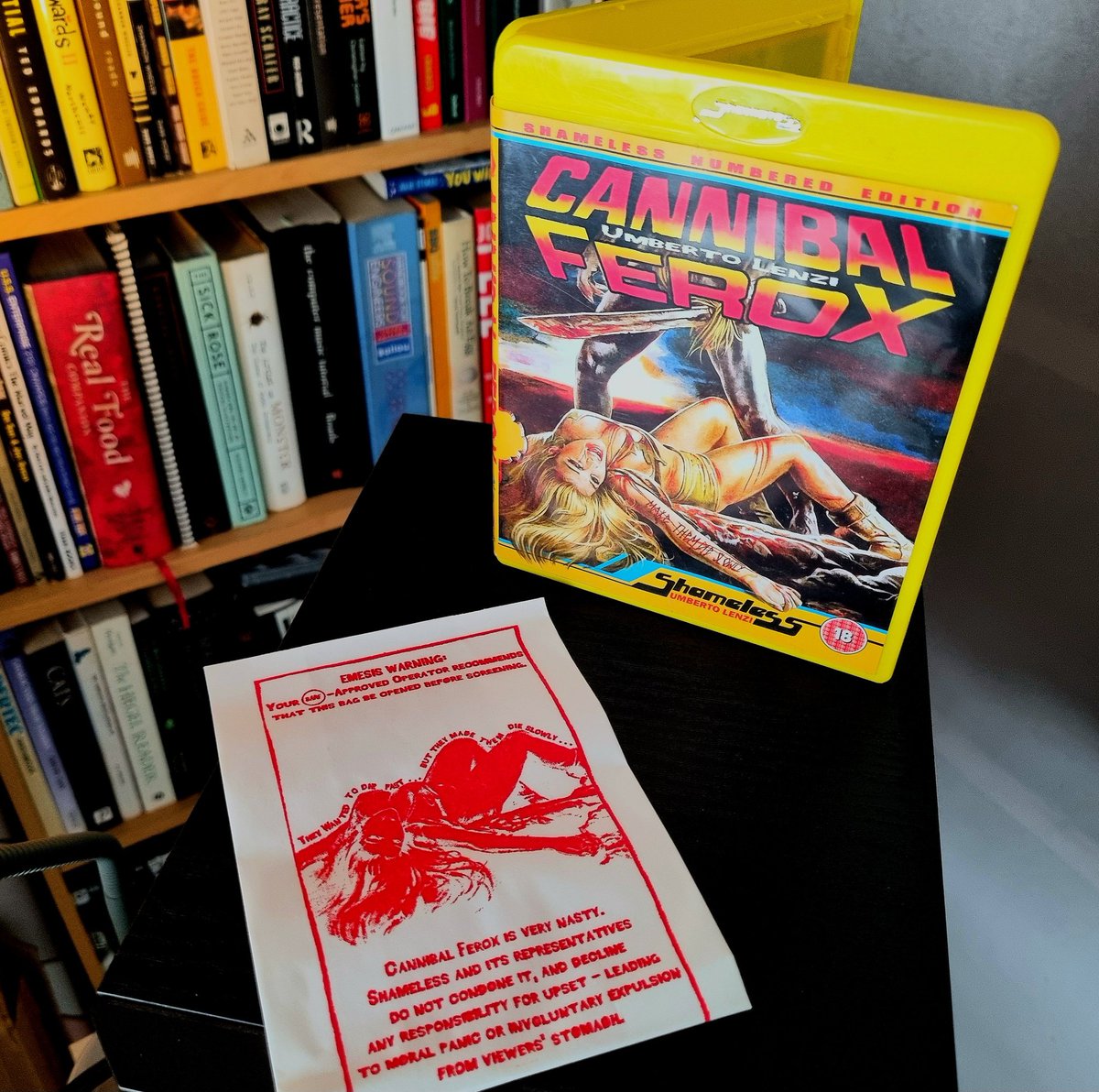 Film Utopia (@filmutopiapod) on Twitter photo <a href="/Stuntman_Mik3/">ΩStuntman MikeΩ</a> I think the sick bag inside the <a href="/ShamelessFilms/">Shameless Films</a> release of Cannibal Ferox is my favourite physical media insert/extra! <a href="/Stuntman_Mik3/">ΩStuntman MikeΩ</a> I think the sick bag inside the <a href="/ShamelessFilms/">Shameless Films</a> release of Cannibal Ferox is my favourite physical media insert/extra!