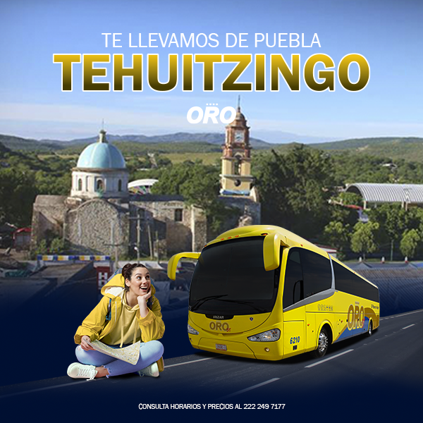 El camino a Tehuitzingo es más bonito cuando viajas cómodo y seguro. Oro te lleva directo desde Puebla 😉

#ViajaSeguro #ViajaConOro #ElPlacerDeViajar #Tehuitzingo #Puebla