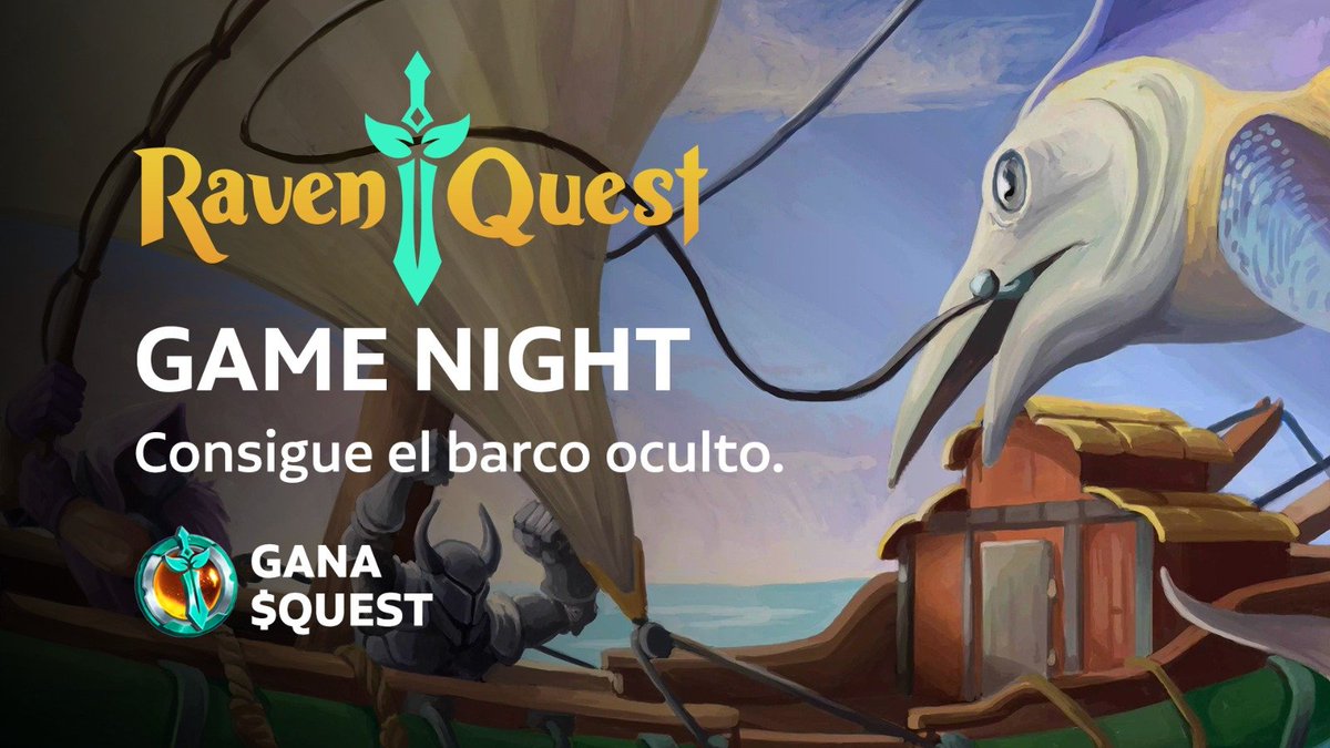 OLAGuildGames's tweet photo. GAMENIGHT RAVENQUEST 

Este Miércoles estaremos dando 1000 $QUEST. 😱
Tendremos 10 barcos ocultados por todo el mapa de @RavenQuestGame 👀
Cada barco que destruyas, te dará 100 $QUEST de recompensa. 💰

Te esperamos!
18:00🇻🇪 19:00 🇦🇷
📅 Miércoles 16