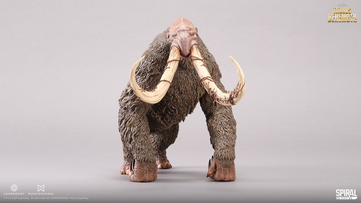 studio_spiral's tweet photo. Discover the awe-inspiring Titanus Behemoth statue, an exceptional addition to the Hall of Fame series by Spiral Studio. Meticulously sculpted and painted using official assets from the movie, this statue captures the grandeur and detail of the mighty Titanus Behemoth, an iconic figure that stands tall among Titans.

Titanus Behemoth is not just a striking collectible; it is a symbol of nature's resilience and power. As a rival to Titanus Amhuluk, both Titans play pivotal roles in maintaining the delicate balance of the world's forestation. Whether you're a devoted fan of these colossal guardians or a collector of extraordinary art, the Titanus Behemoth statue is a must-have.

Expertly crafted with attention to detail, this statue brings the character to life, showcasing its majestic form and intricate features that embody the essence of this mythical creature. Pair it with the Titanus Amhuluk statue for a compelling display that emphasizes the epic rivalry and harmony of the Titans.

Elevate your collection with the Titanus Behemoth statue, where artistry meets cinematic legacy. Make this stunning piece a centerpiece in your home or a standout highlight in your display today!

ORDER DETAILS
・ Pre-order Starts: 31st March, 2025
・ Pre-order Ends: 31st May, 2025
・ Est. Arrival: September 2025
・ Edition Size: TBD
・ Price: $189

PRODUCT SPECIFICATIONS
・3D Sculpt by Tanaka Kenichi
・Color Design by Man Thanapath
・Dimensions - H: 24.1 cm / W: 18.1 cm / L: 36 cm
・Materials: PVC

TM & © 2025 Legendary. All rights reserved, MONSTERVERSE TM & © Legendary