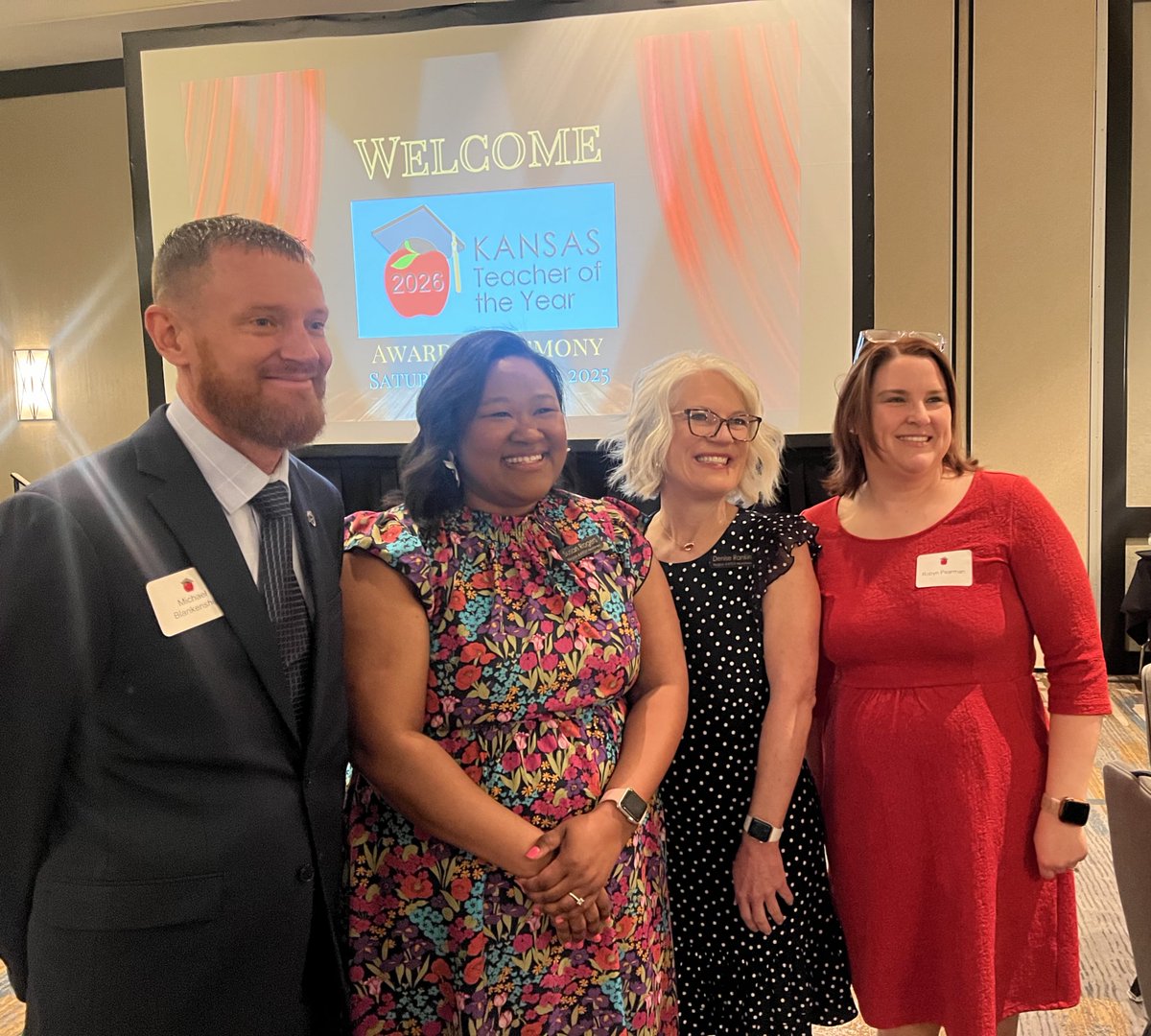 Congratulations to two outstanding educators on their Kansas Teacher of the year recognition!