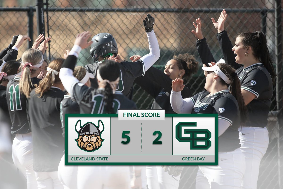 Final: Cleveland State 5, Green Bay 2

Vikings score three in the third and a two-run shot from Emma Gilkerson in the fifth proves to be the difference! 

Back at it tomorrow for a doubleheader starting at noon! 

#GoVikes