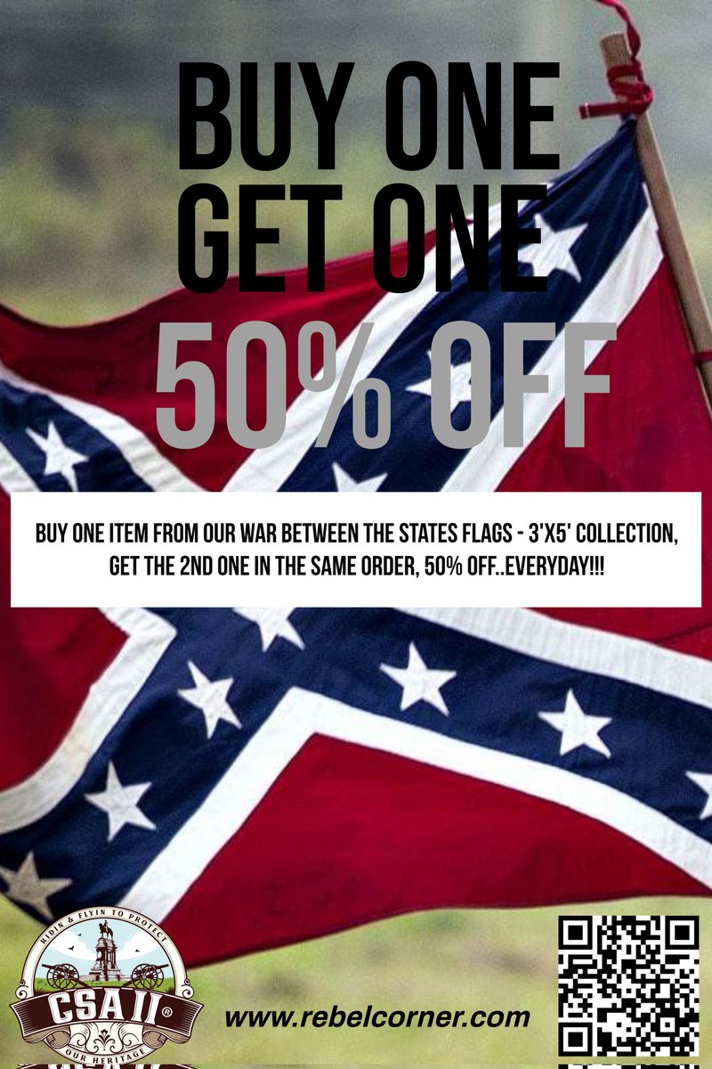 csaiirebelcorn's tweet photo. Buy One, Get One 50% Off!!

SHOP TODAY: https://t.co/xMaGmNhI5B

Stand Tall, Stand Proud, and Never Back Down!! 
Long Live Our Proud Heritage and Our Monuments!!

DEO VINDICE / Heritage ~ Not Hate

#CSAII https://t.co/ksb1FxFzn1