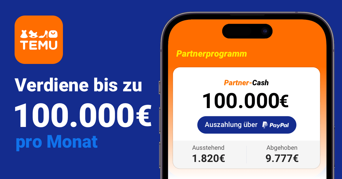 Klicke auf den Link temu.to/k/eellvcq89ji um ⭐️Temu Affiliate-Programm⭐️!️ beizutreten! Bis zu 💰100.000€ pro Monat wartet auf dich!