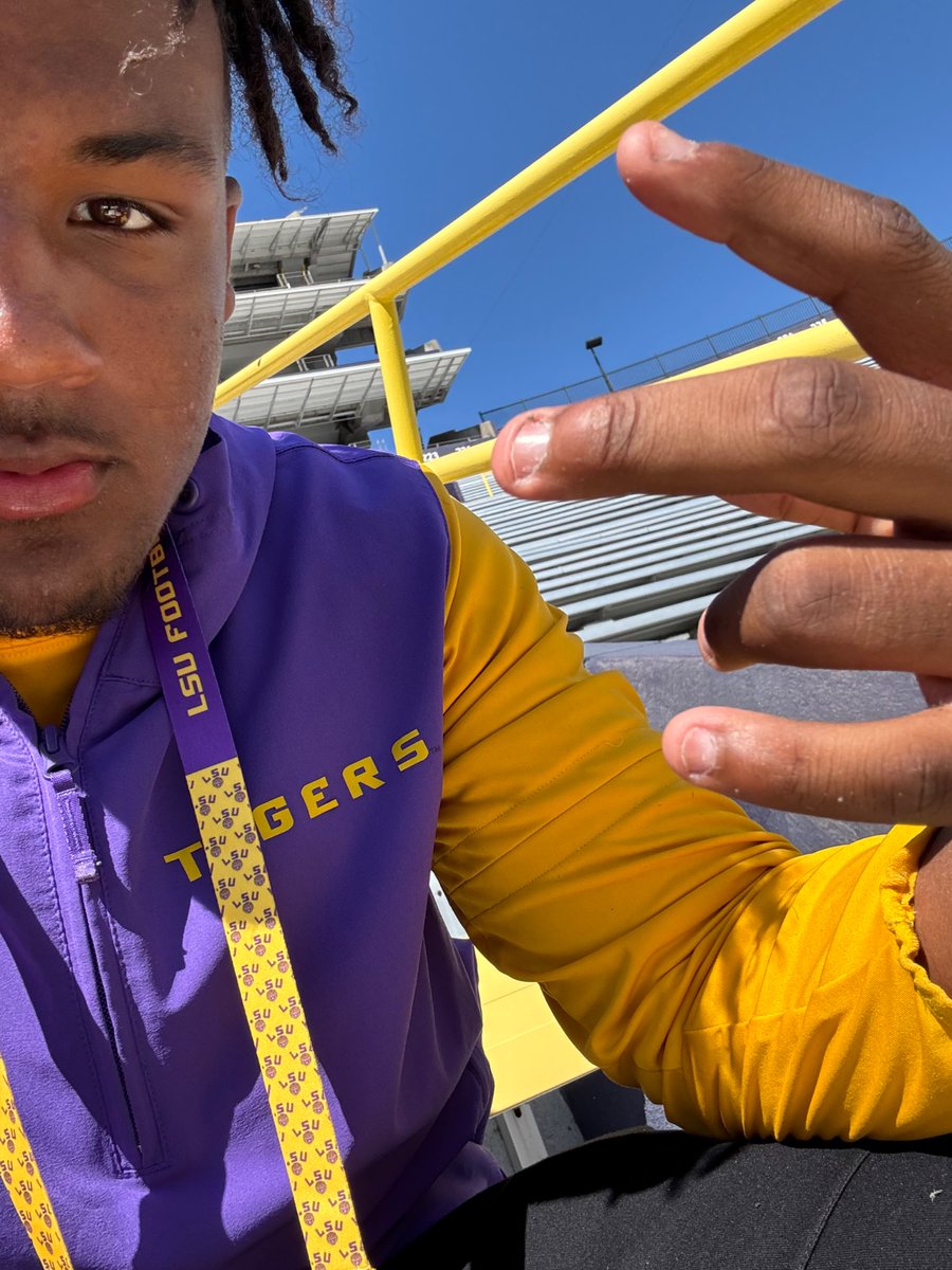 #AGTG want to thank <a href="/LSUfootball/">LSU Football</a> for the spring game invite <a href="/jrbelton18/">Jon Randall Belton</a> <a href="/JordanArcement/">Jordan Arcement</a> <a href="/Conquer_Sports_/">ConquerSports</a> <a href="/EFHSTigers1/">East Feliciana High</a> <a href="/LAvsAllYall/">Louisiana vs. All Y’all</a> <a href="/PrepRedzoneLA/">Prep Redzone Louisiana</a> <a href="/RecruitLouisian/">Recruit Louisiana™️</a> <a href="/JeritRoser/">Jerit Roser</a> <a href="/samspiegs/">Sam Spiegelman</a> <a href="/F3Elite7v7/">F3 Elite Organization</a>