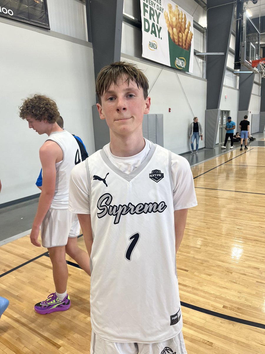 charliegambill1's tweet photo. Player of the game: Jacob Rieker

2028 5’11 Rieker started the game strong with a pair of threes and closed it out solid, taking car of the ball while driving it the hoop and hitting a step back J. Steady to the end.

@NxtProHoops @Supreme_Bball https://t.co/GXQSoF8j5z