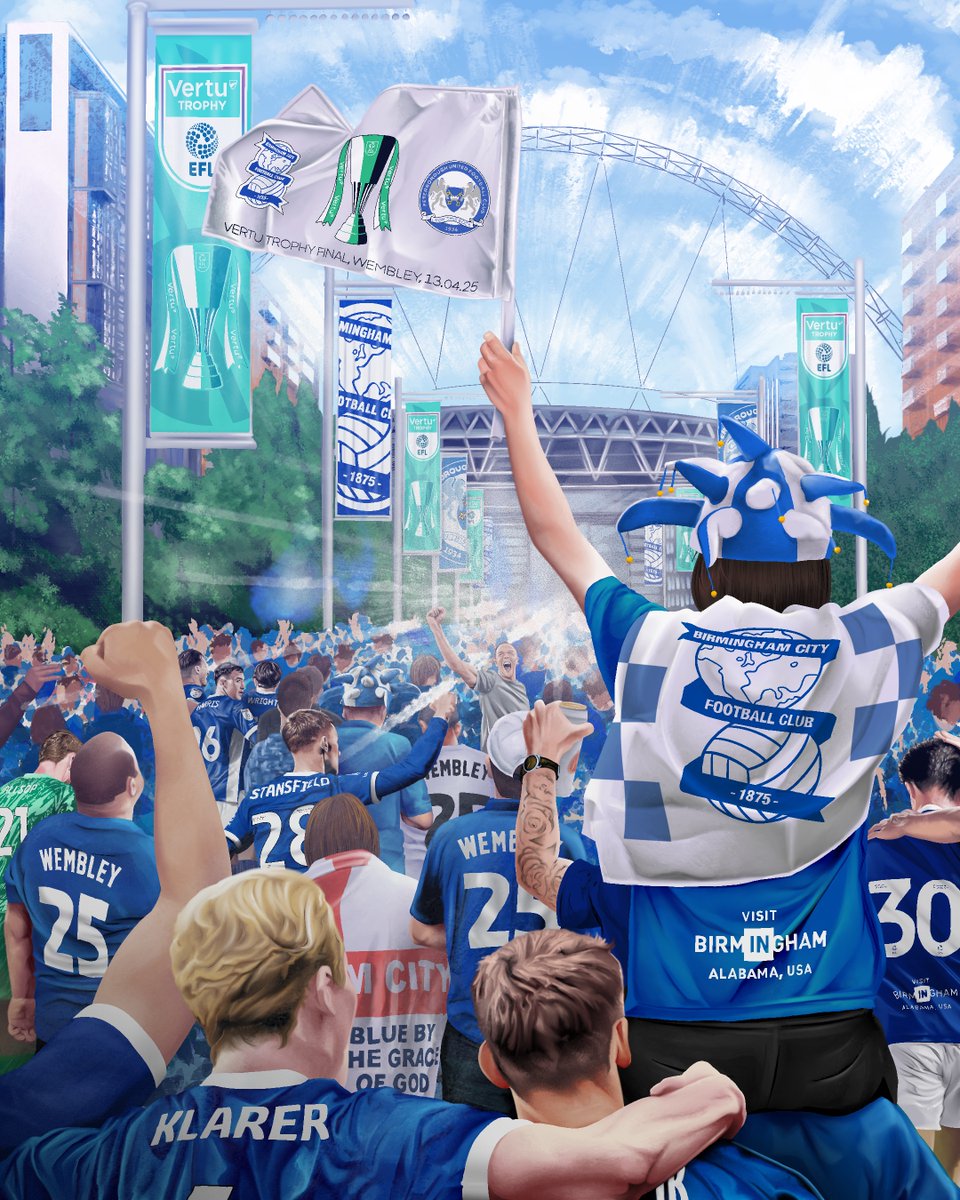 BCFC's tweet photo. The day has come.

Players. Staff. Fans. Ready to march to the arch, as 𝐎𝐍𝐄. 🔵 https://t.co/HqEWTacnec