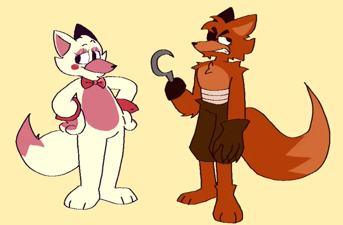 Pirate and mangle #fnaf #foxy #mangle #fivenightsatfreddys