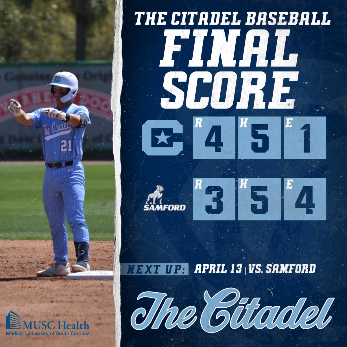 The Citadel Baseball tweet media