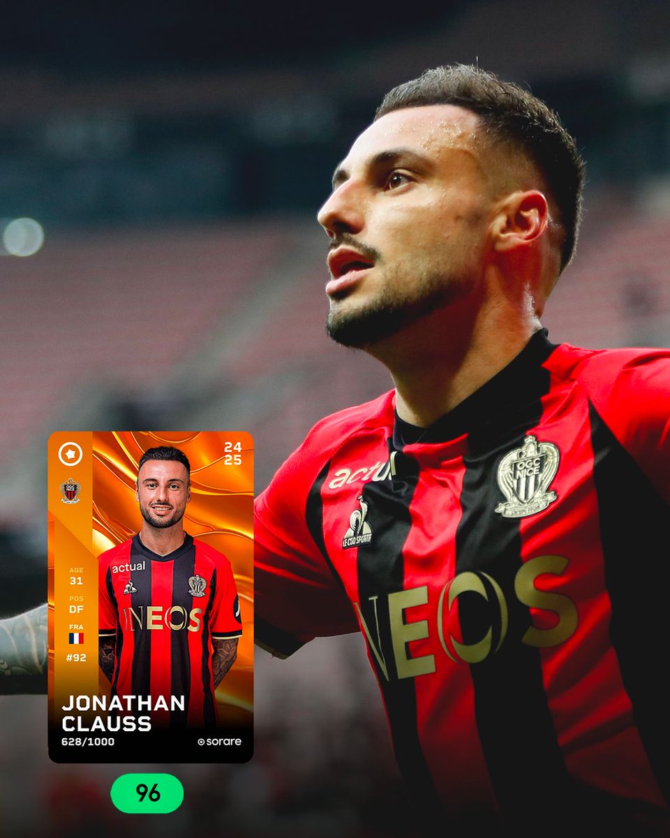 𝗝𝗢𝗡𝗔𝗧𝗛𝗔𝗡 𝗖𝗟𝗔𝗨𝗦𝗦 🇫🇷 𝗥𝗢𝗜 𝗗𝗘 𝗟𝗔 𝗚𝗔𝗟𝗘𝗧𝗧𝗘 👑

Le Français a été à nouveau crucial pour l’OGC Nice pour aller chercher le match nul face à Strasbourg. 𝗔𝘂𝘁𝗲𝘂𝗿 𝗱𝗲 𝗱𝗲𝘂𝘅 𝗽𝗮𝘀𝘀𝗲𝘀 𝗱𝗲́𝗰𝗶𝘀𝗶𝘃𝗲𝘀, il a été le maître à jouer aujourd’hui pour