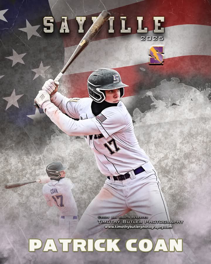 Patrick Coan of Sayville baseball. <a href="/UDplusthree/">Daniel Coan</a>