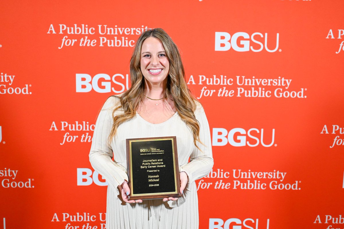Hannah Michael, #BGSU PR alum and Early Career Award winner, is Associate Director at Ogilvy North America. Her tips: Help your manager succeed ("manage up") and advocate for your own goals—both are key to career success.