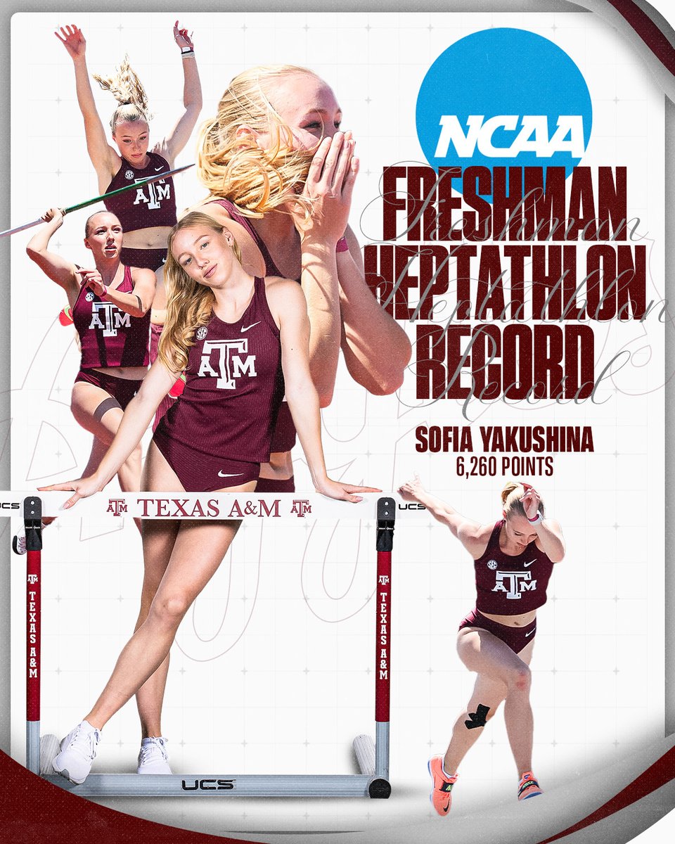 SHE IS HER 🤩👑

#GigEm // #AggieTF // <a href="/NCAATrackField/">NCAA Track & Field</a>