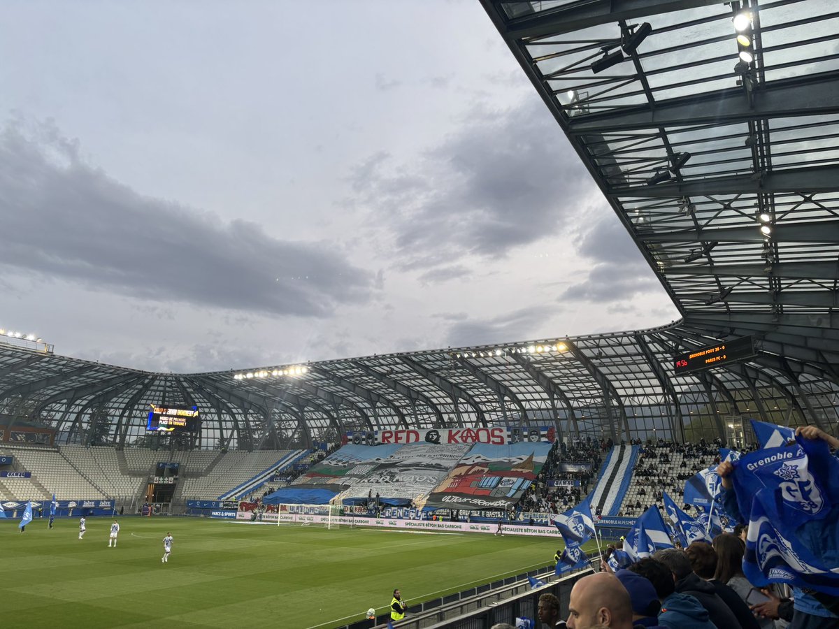 QTN_ground's tweet photo. 📆 12/05/25 

🚗83eme match (19e en 2025)

🏟️ 36eme stade 

📍 Grenoble, Stade des Alpes

🎟️ 17e 

🏆 Ligue 2

⚽️ Grenoble 1-2 Paris FC 

Anniversaire des Red Kaos 30 ans https://t.co/qBTf765CZm