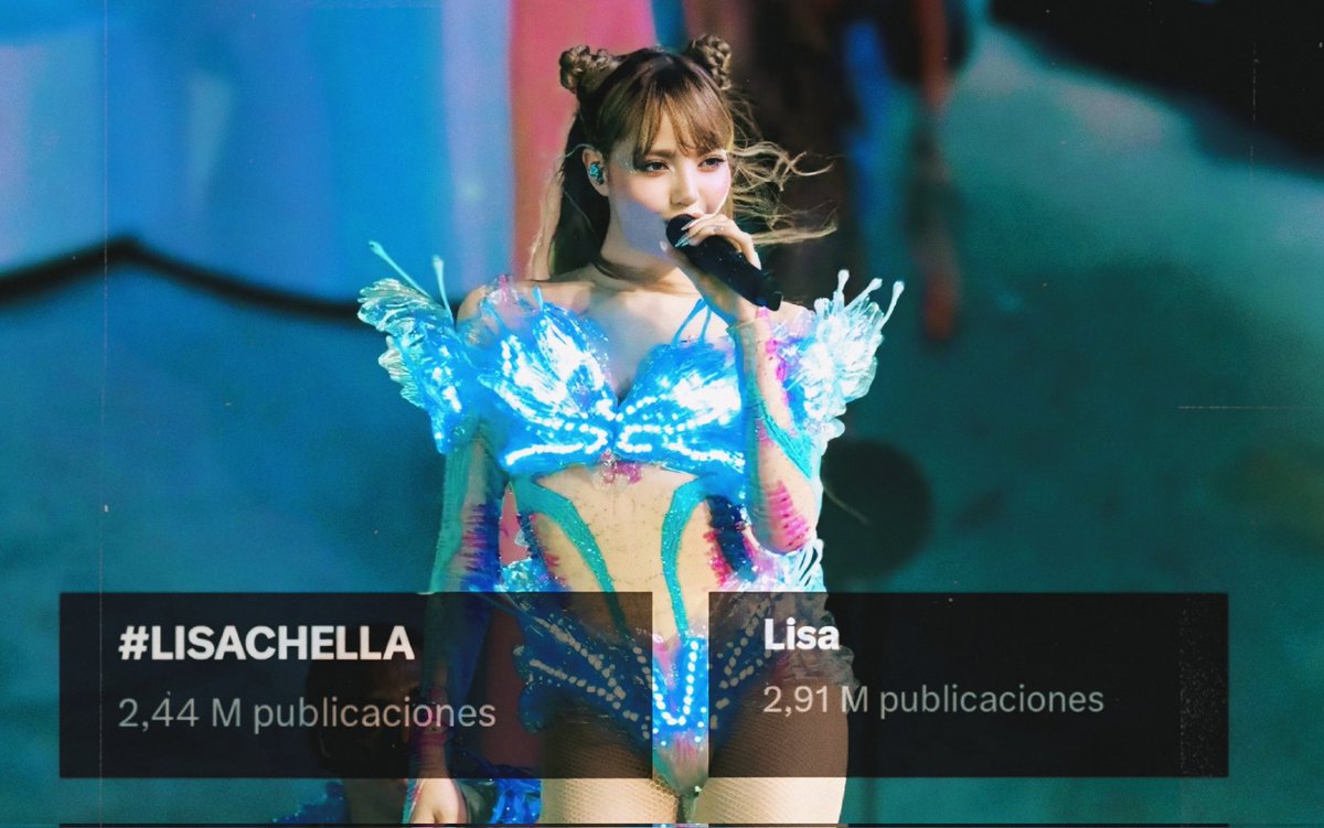queweaconbpink's tweet photo. ESTO ES INCREÍBLE, los hashtags de #LISA cuentan con 2.4M y 2.9M de tweets, sigamos usando los tags para lograr esos 3M, por favor den rt o comenten por nuestra reina! 🙏

THAICONIC LISA COACHELLA
#LISACHELLA #Coachella2025 https://t.co/uVLpZ2VU9q