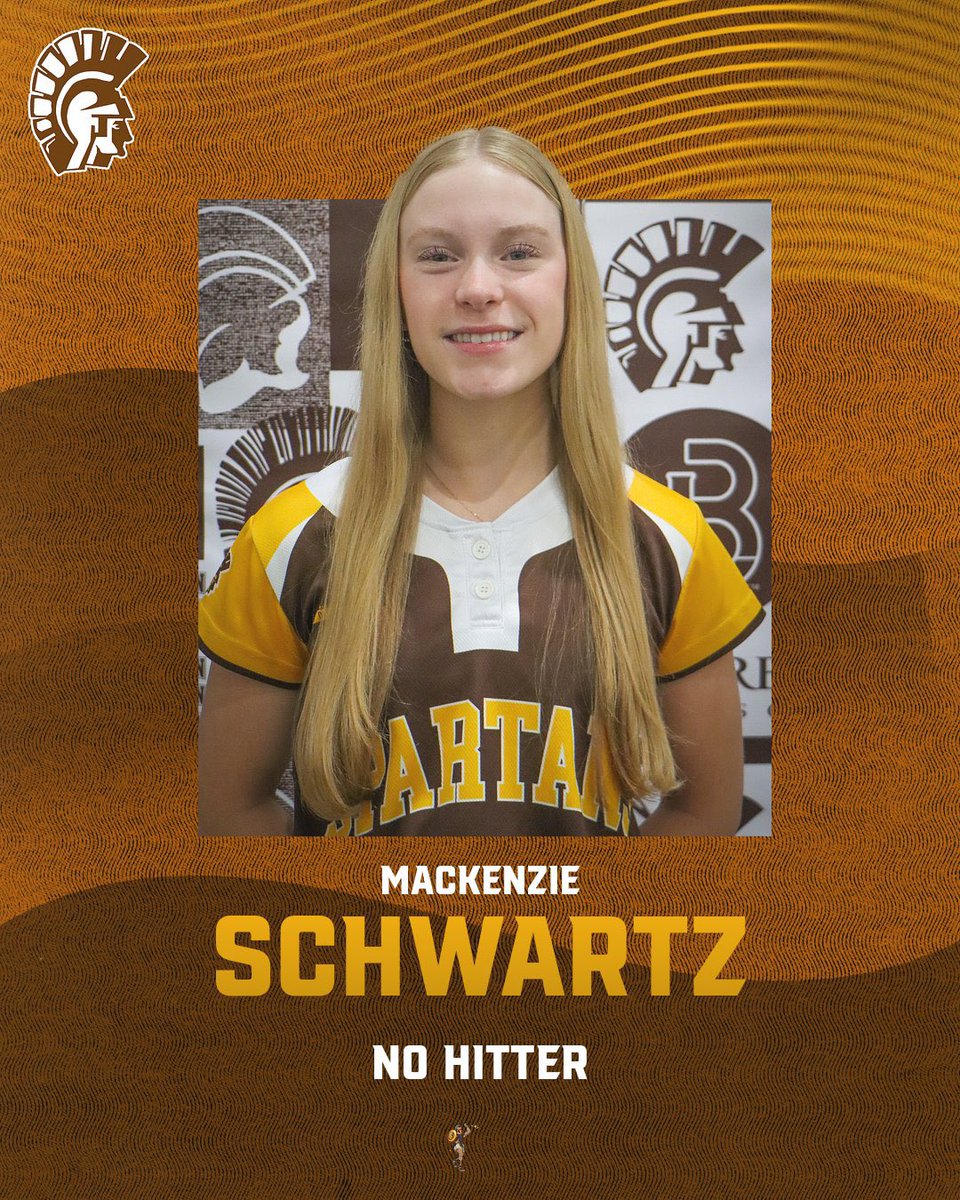 Roger Bacon Athletics (@rbspartans) on Twitter photo 🚨𝙉𝙊 𝙃𝙄𝙏𝙏𝙀𝙍 𝘼𝙇𝙀𝙍𝙏🚨
Senior Mackenzie Schwartz has pitched a no hitter in today’s <a href="/rbhs_softball/">Roger Bacon Softball</a> win over Aiken!
She struck out 5 batters in the win
#HailSpartans | <a href="/RogerBaconHS/">Roger Bacon High School</a> 🚨𝙉𝙊 𝙃𝙄𝙏𝙏𝙀𝙍 𝘼𝙇𝙀𝙍𝙏🚨
Senior Mackenzie Schwartz has pitched a no hitter in today’s <a href="/rbhs_softball/">Roger Bacon Softball</a> win over Aiken!
She struck out 5 batters in the win
#HailSpartans | <a href="/RogerBaconHS/">Roger Bacon High School</a>