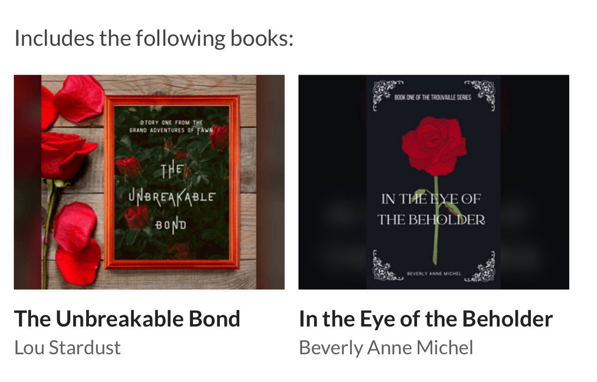 Lou Stardust (Author) (@loubearstardust) on Twitter photo #books #BooksWorthReading #booklover #readingcommunity
Spring Romance Bundle
The Unbreakable Bond and In The Eye of the Beholder by <a href="/beverlyamichel/">beverly anne michel (author)</a> for only $1 on Itchio
itch.io/b/2981/spring-โฆ #books #BooksWorthReading #booklover #readingcommunity
Spring Romance Bundle
The Unbreakable Bond and In The Eye of the Beholder by <a href="/beverlyamichel/">beverly anne michel (author)</a> for only $1 on Itchio
itch.io/b/2981/spring-โฆ