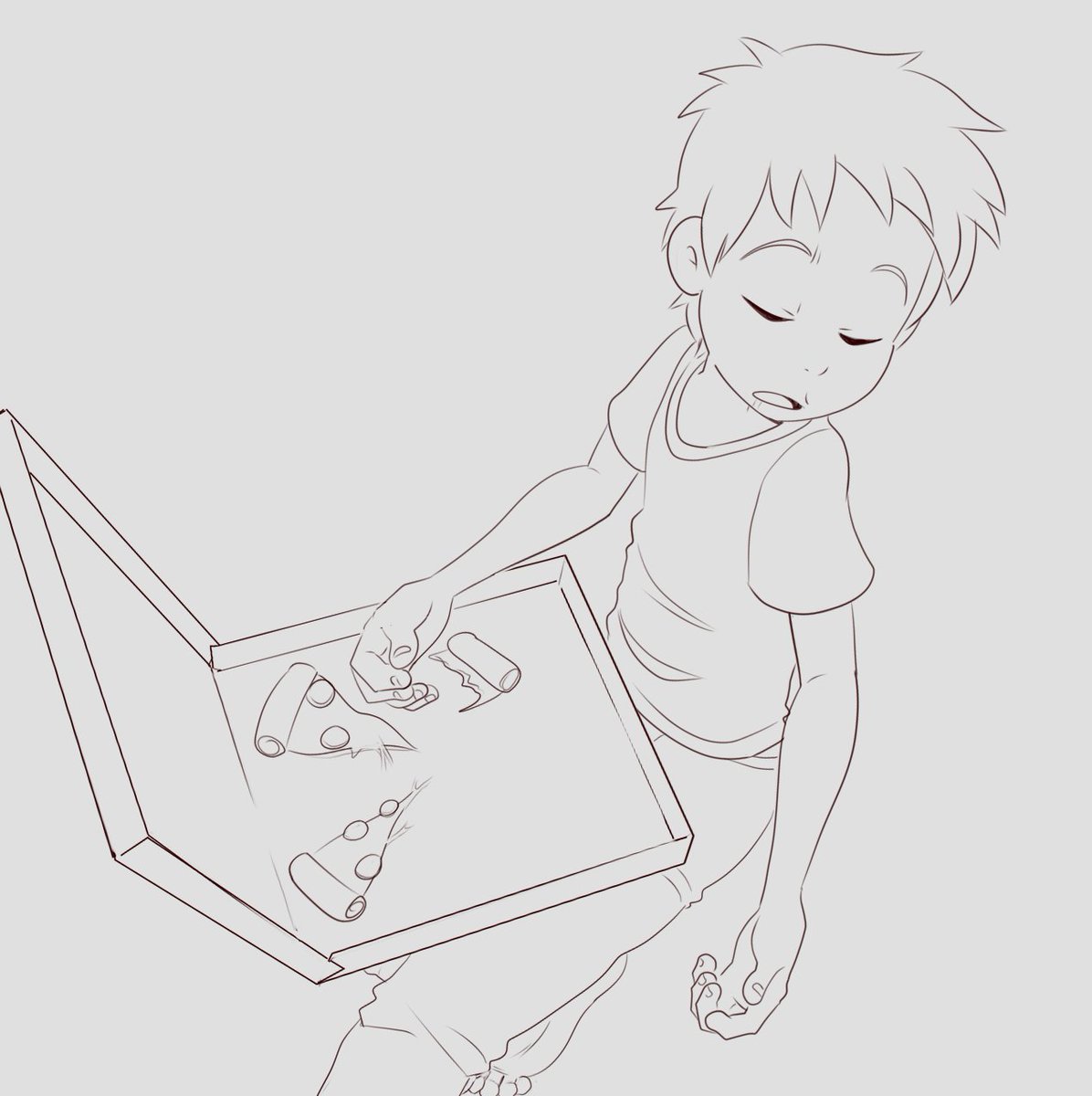 tfw u pass out from pizza over-consumption