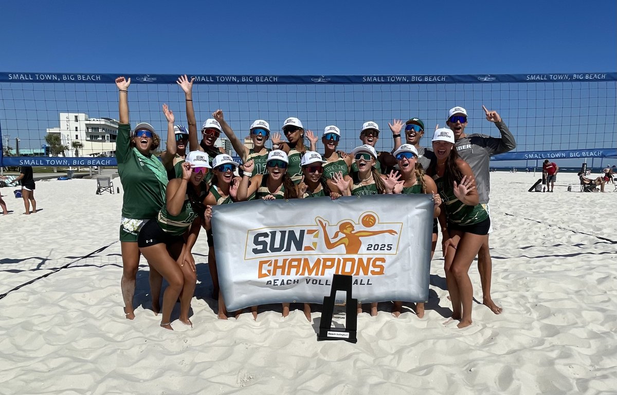 The Sun Conference (@sunconference) on Twitter photo 🏆 <a href="/WebberAthletics/">WebberAthletics</a> WINS!
The Warriors are your 2025 #SUNBeachVB Tournament Champions — that’s a FOUR-PEAT! 🏆 <a href="/WebberAthletics/">WebberAthletics</a> WINS!
The Warriors are your 2025 #SUNBeachVB Tournament Champions — that’s a FOUR-PEAT!
