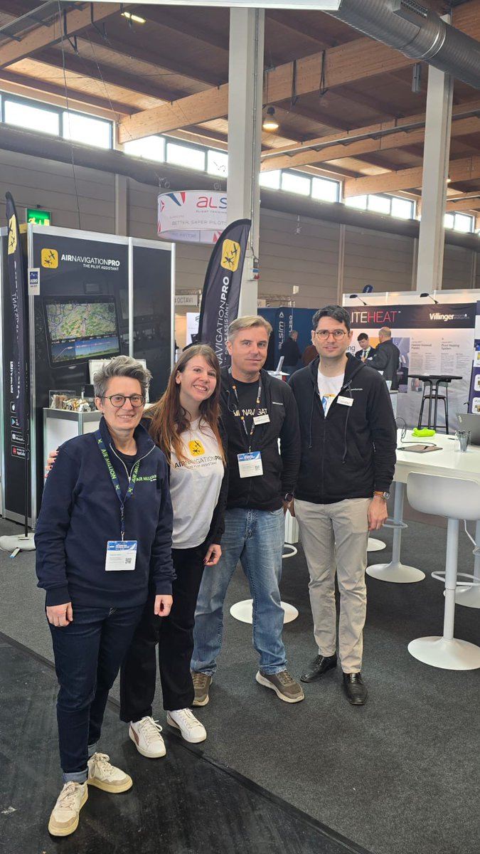 AirNavPro's tweet image. We're also grateful to all our partners who support our app — from chart providers to real-time traffic and weather data suppliers — and to the incredible organizers of AERO for another top-notch edition. It was a pleasure co-exhibiting with Levil Aviation again this year!