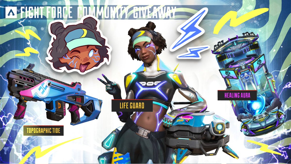 TheKittleKat's tweet photo. ⚡️TO ALL MY APEX LEGENDS GAMERS⚡️

You’re able to win the bundle below that includes the Life Guard Lifeline skin, along with a matching gun skin and banner!🐬

TO ENTER:
🌀Follow @PlayApex &amp; @TheKittleKat 
🌀Like &amp; RT

I’ll announce the winner on Mar 15!

#ApexLegends https://t.co/P2JJVGw41C