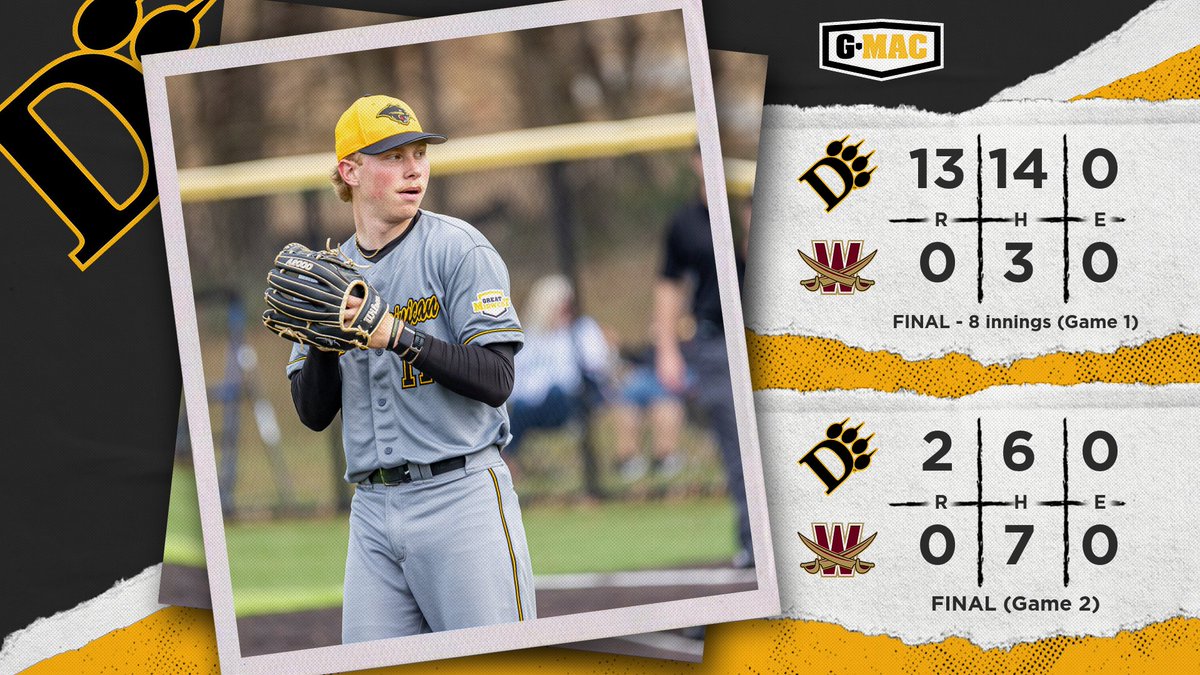BASE | Saturday shutout sweeps at Walsh! #ClawsOut
