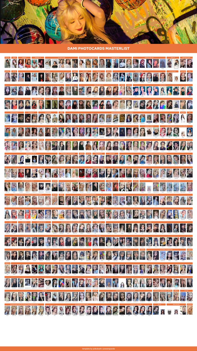 ✨ Dami masterlist template (updated)✨ (based on @deukaeh 's