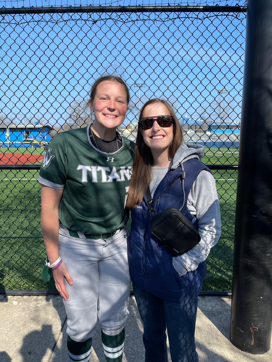 A beautiful Saturday to see two Lions playing at the next level:  <a href="/allison_ardito/">Allison Ardito</a> vs Benedictine and <a href="/BollardJillian/">Jillian Bollard</a> vs North Park 🥎 <a href="/svlionssoftball/">Saint Viator Softball</a>