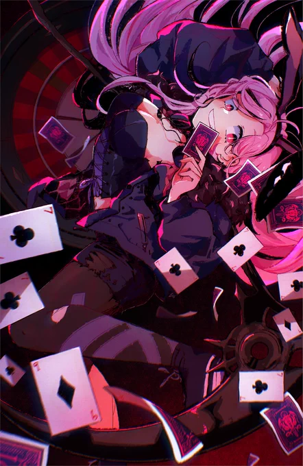 i chose the song dead on arrival for my piece in #CrimsonAria !!! ᕙ(  •̀ ᗜ •́  )ᕗ#callillust 