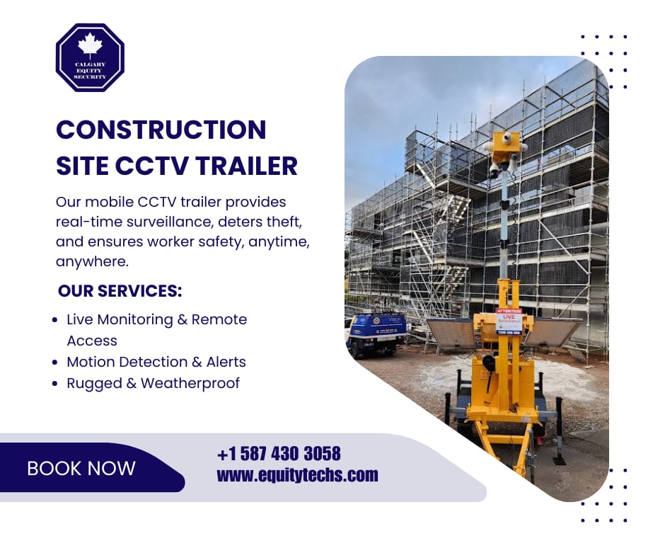 EquityAlarms's tweet photo. 👷‍♂️ Secure Your Site with Our Mobile CCTV Trailers! 🚨

🛠️ Construction Site CCTV Trailers – Ready to Deploy
Keep your site safe 24/7 with our fully equipped mobile surveillance trailers.

🎥 Features Include:
✔️ 360° HD CCTV Cameras  
✔️ Solar-Powered Units https://t.co/FyPmf29BEl