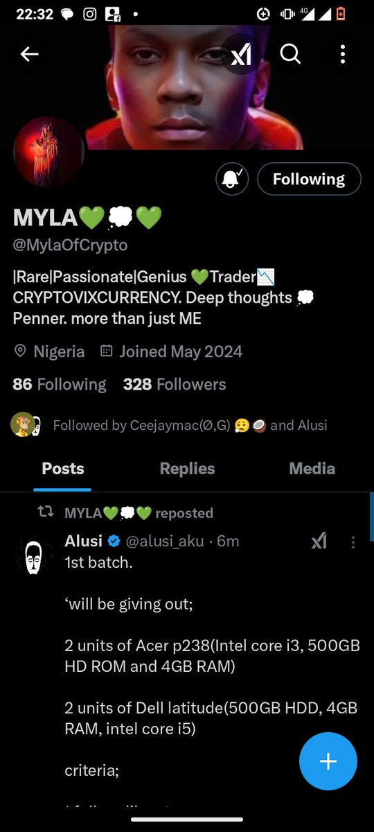 <a href="/alusi_aku/">Alusi</a> <a href="/MylaOfCrypto/">MYLA FELIX 💚💭💚</a> <a href="/mmachala22/">Mmachala(🦅,🤝)</a> <a href="/DEO_GADGETS/">DEO GADGETS & ACCESSORIES #thegadgetguy</a> My battery is very low on 5%, we've not been getting light in my area but I'm active for now. All followed and notifications turned on.
<a href="/facite0/">スティーブンI</a> <a href="/mrsemz_/">Semz</a>