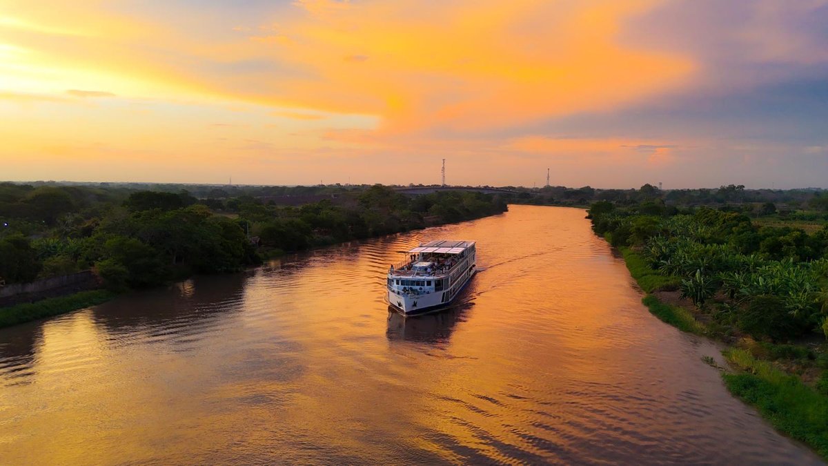 AmaWaterways's tweet photo. History is made today – we’re cruising in Colombia! 
AmaMagdalena has officially embarked on her maiden voyage along the Magdalena River, bringing Colombia’s vibrant culture, stunning landscapes and warm spirit to life. We couldn’t be more excited to share this with our guests! https://t.co/Cah023mgwO