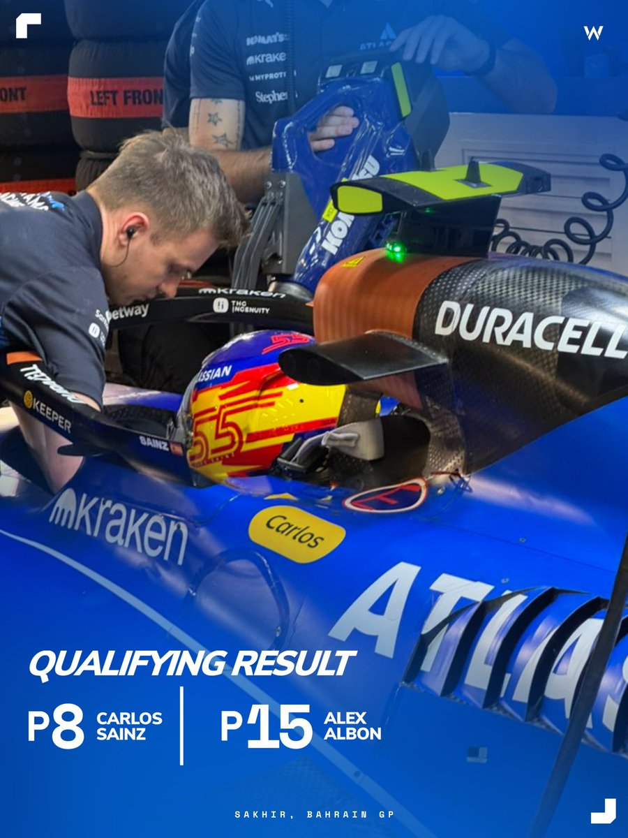 Quali ticked off. ✅ 

#F1 #FormulaOne #Williams #WilliamsRacing #BahrainGP