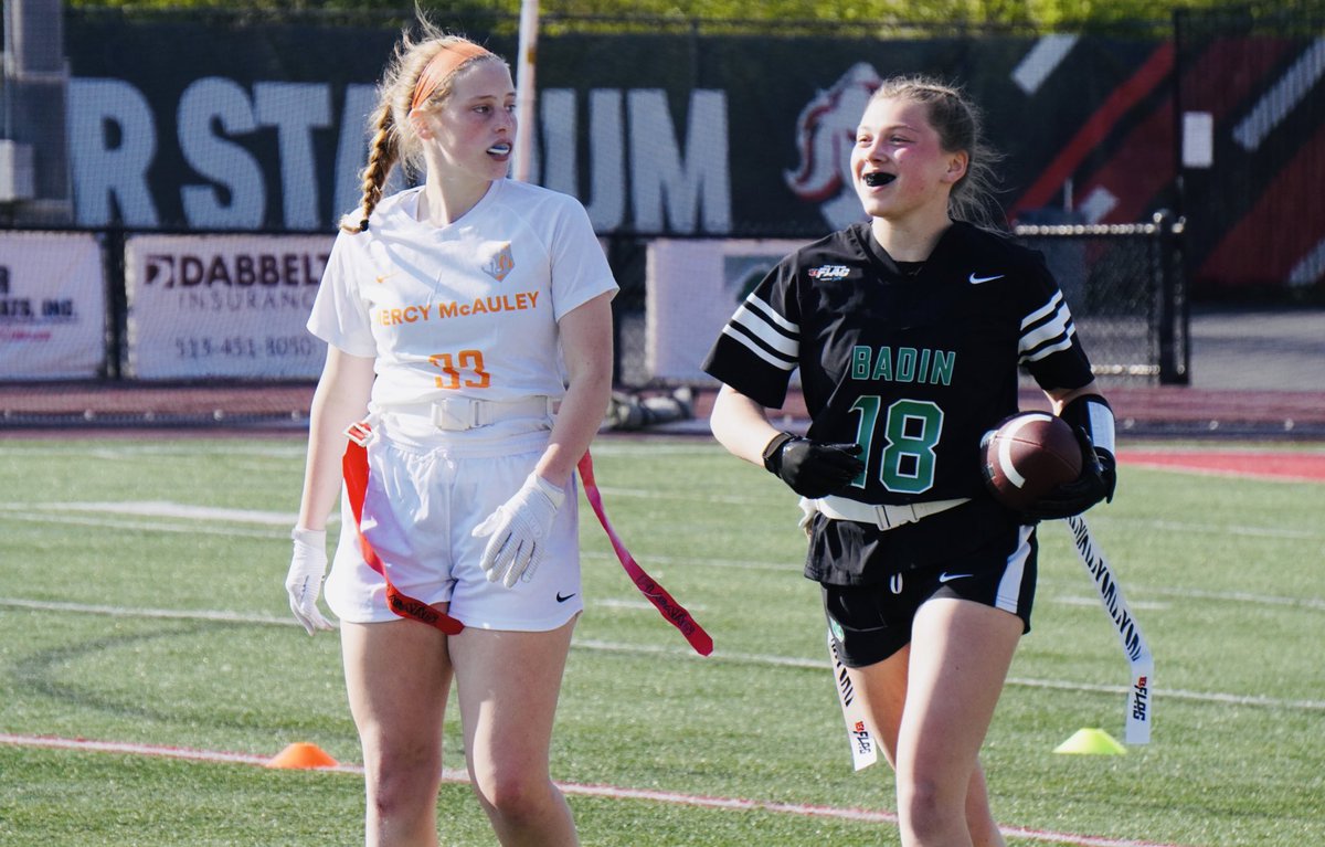 TheReportOhio's tweet photo. Bella Heile has two scores on the day | Badin 26, Mercy McAuley 0 in the second half @RAMSSPORTS @GCL_GGCLSPORTS @gclcoedsports @geoff_melzer https://t.co/TIJd1eV40y