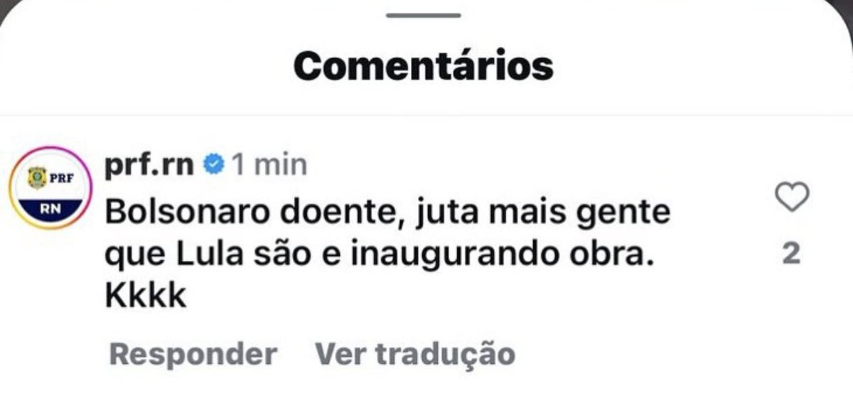 DanielOpotiguar's tweet photo. Se a PRF do RN se comporta assim, após ser um dos braços pegos dificultando os eleitores de votar em 2022 e com alguma perspectiva de punição, imagina se uma anistia for aprovada...
Imagem: blog do Silvério. https://t.co/cwRgNURxiL