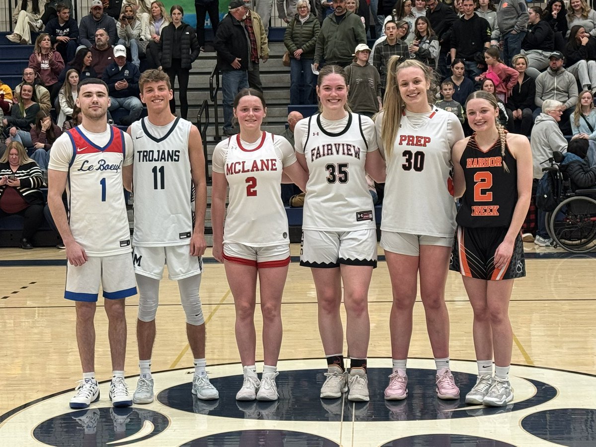 The Erie County seniors with 1,000 career points! Congrats to all!