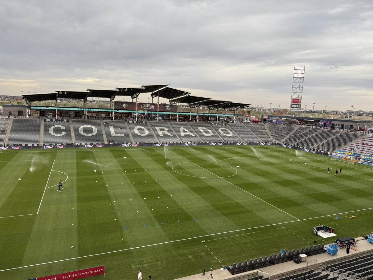 NBSMediaLIVE's tweet photo. It’s Match Day! @5280Keith is back at Dick’s as the Colorado Rapids take on the expansion darlings, San Diego FC! Stayed tuned for all your match news and lineups!

#Rapids96
#TeamNBS https://t.co/RxkHTlEl6m