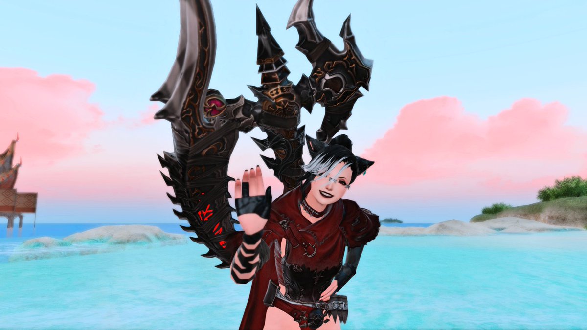 RheynaXIV's tweet photo. heeey... remember me?...hehe i know i've been a bit missing...but it was for a good reason! i've been training! now i have a scythe! now i'm a reaper! 

(I may have had a little holiday too)

#GPOSER #FFXIVScreenshots https://t.co/VSKVbmK5Cv