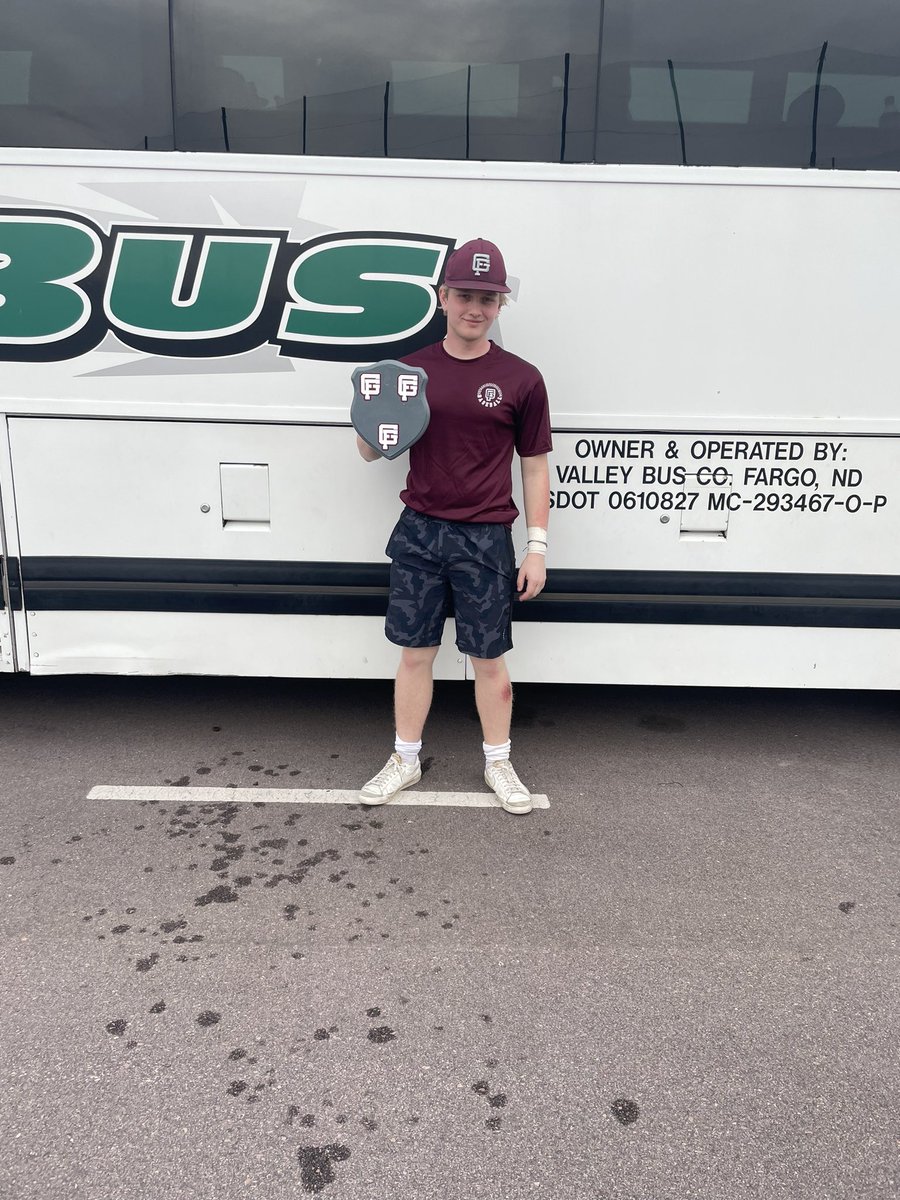 GFCBaseball's tweet image. Shields of the games today go to Logan Nikle and Keegan Hensrud 
Logan threw a complete game shutout against O’Gorman and Keegan was a key player all weekend

With two solid wins today, your Knights will be back in action Tuesday at Fargo South
#KnightofTheNight