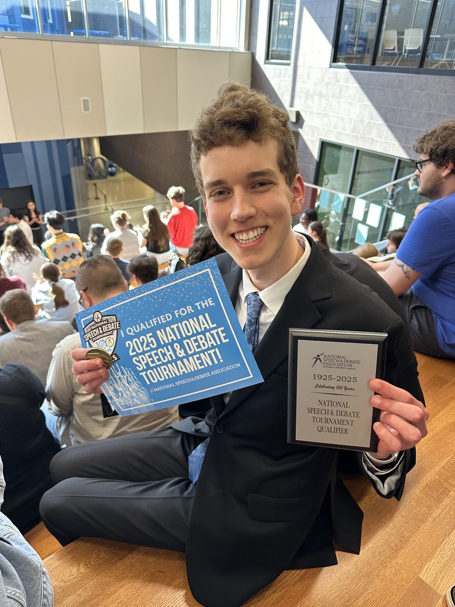 This guy is the US Extemp CHAMPION at the EKNSDA national qualifier!!  Lachlan Smith is going to nationals!!!❤️🔥❤️🔥❤️🔥🔥🔥